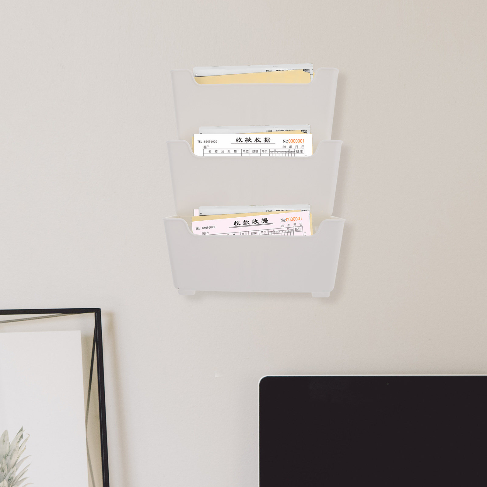 1 Adet Şeffaf Duvar Dosya Düze - Magazine Holder Rack incelemesi ve fiyatı